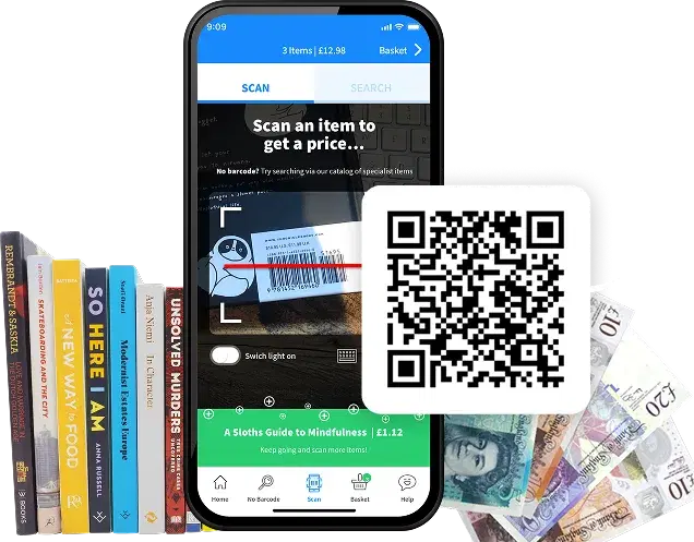 Download the WeBuyBooks app to scan items and get prices instantly. Get 10% extra on your first app offer with code APP10