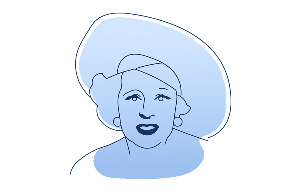Barbara Cartland bust