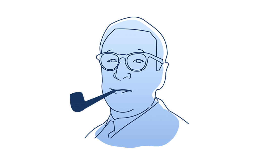 Georges Simenon bust