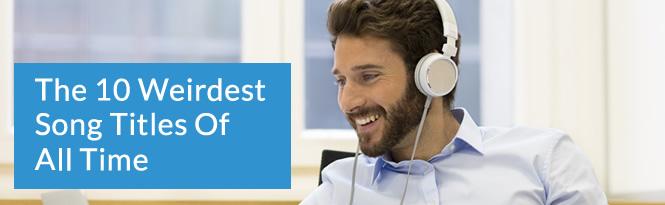 A bearded man listening to music 
