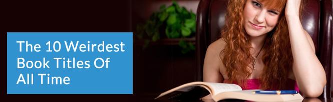 A confused woman reading a book