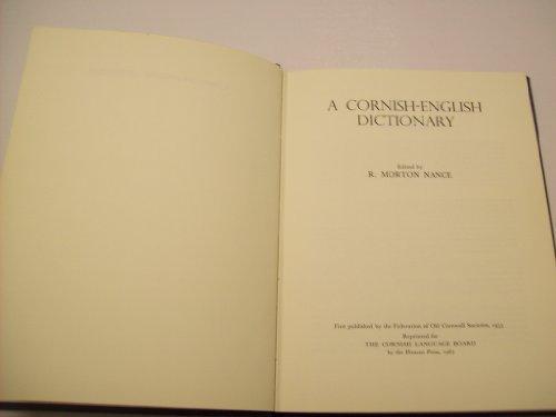 Cornish-English Dictionary