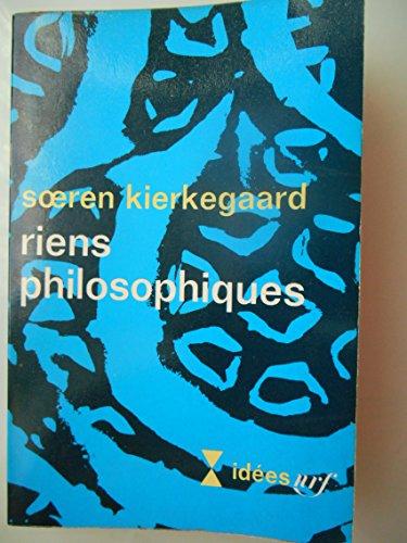 RIENS PHILOSOPHIQUES
