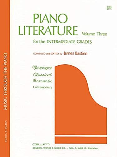 Piano Literature Volume 3 (The Bastien Piano Library)