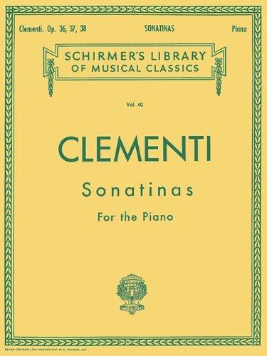 Clementi: Sonatinas, Op. 36, 37, 38 (Schirmer's Library of Musical Classics, Vol.40) (1986-11-01)