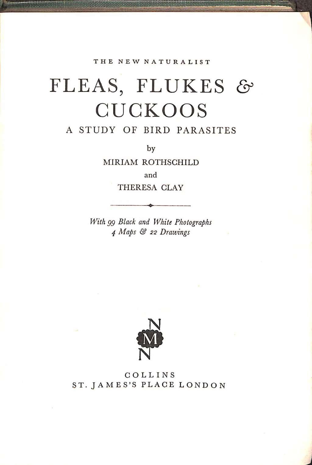 Fleas, Flukes and Cuckoos: A Study of Bird Parasites (Collins New Naturalist Series)