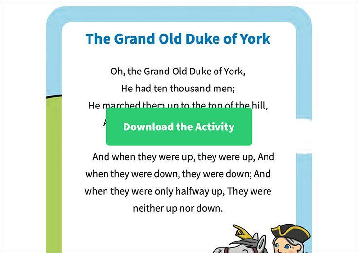 <h4><strong>Nursery Rhyme Posters</strong></h4>
<p>Looking for some playful rhymes to sing to your children this summer?<a href="https://revival-strapi.s3.eu-west-2.amazonaws.com/0_3_nursery_rhyme_posters_76a0bf03b5.pdf"> The Nursery Rhymes Poster Pack</a> is full of classic rhymes you’ll remember from your own childhood, perfect for early years in helping develop their language and listening abilities.
The cards feature beautiful diverse illustrations from a wide cast of enchanting characters. They’re full of colour and would look fantastic on their bookshelf. These posters might encourage your child to have a favourite rhyme and develop their communication skills faster! </p>