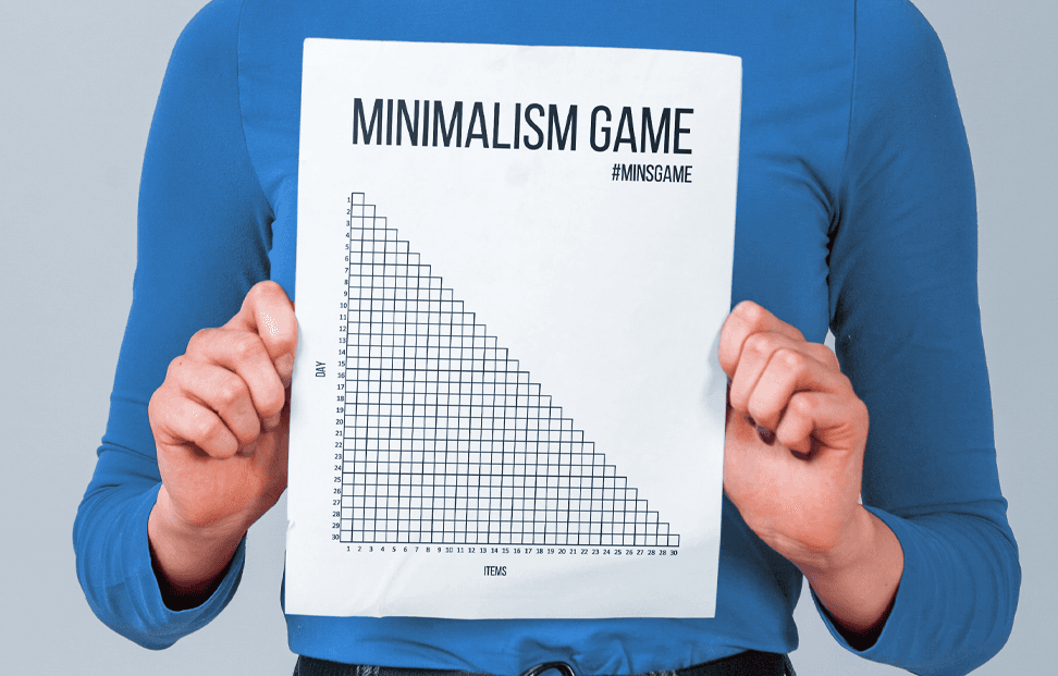 A graph illustrating the Minimalist Game decluttering method (Minsgame).png