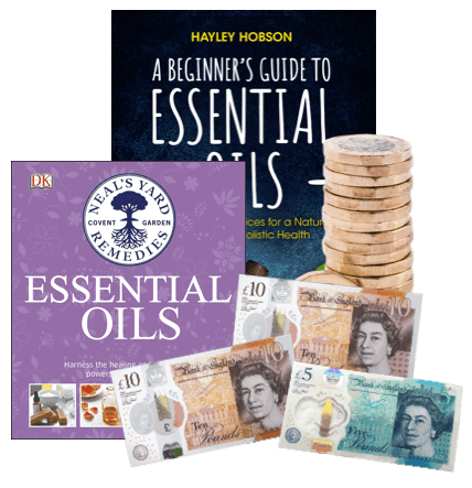 Cover of 'A Beginner's Guide to Essential Oils' by Hayley Hobson, DK Essential Oils book