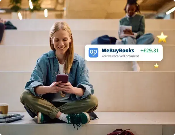 WeBuyBooks you've received payment app notification