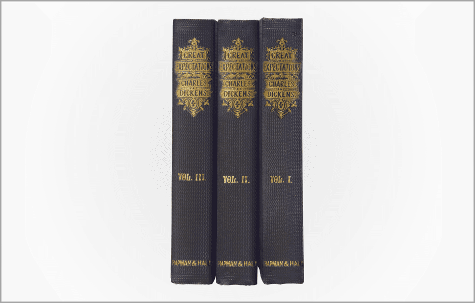 Great Expectations by Charles Dickens first edition book cover.png