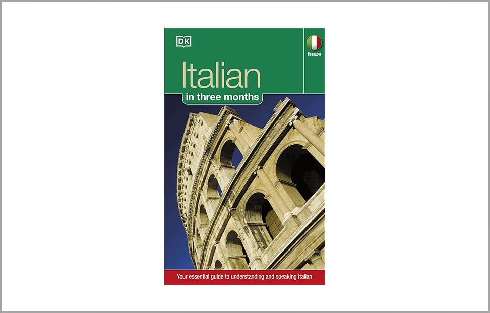 Hugo Italian language course series book cover.png