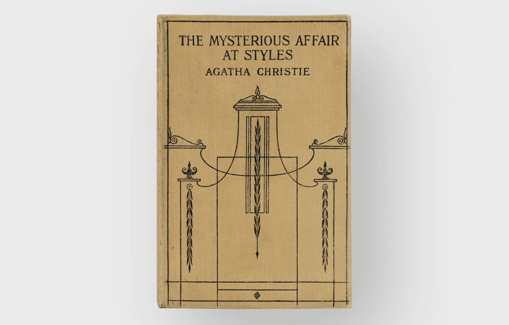 The Mysterious Affair at Styles First Edition book cover.png