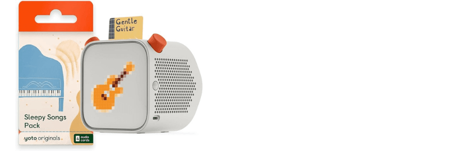 Yoto Player with a Sleep Songs Yoto Card pack header image.png