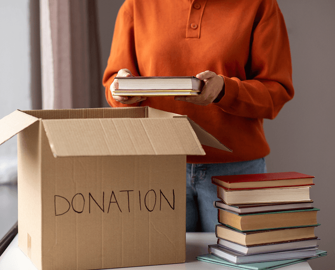## Support a charity you care about by donating books