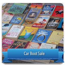 car-boot-sale Books at a Car Boot Sale