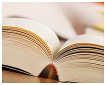Paperback Open paper back book on a table