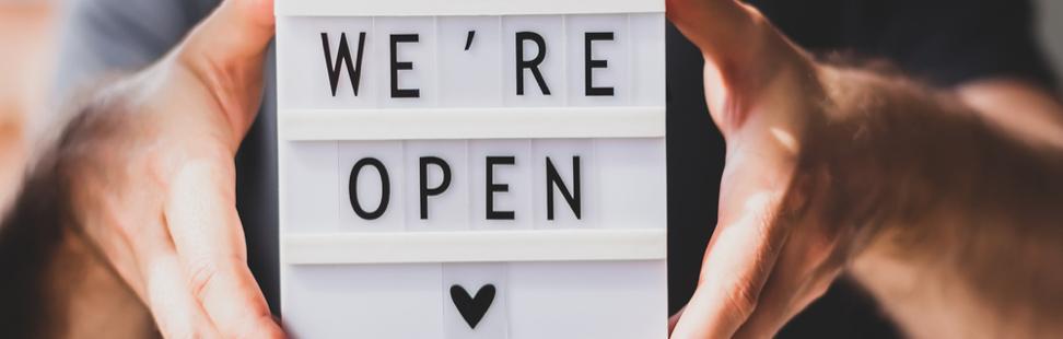 We're Still Open for Business