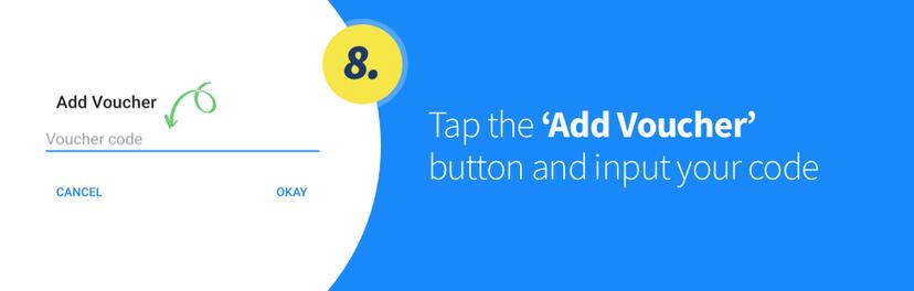 Tap the ‘Add Voucher’ button