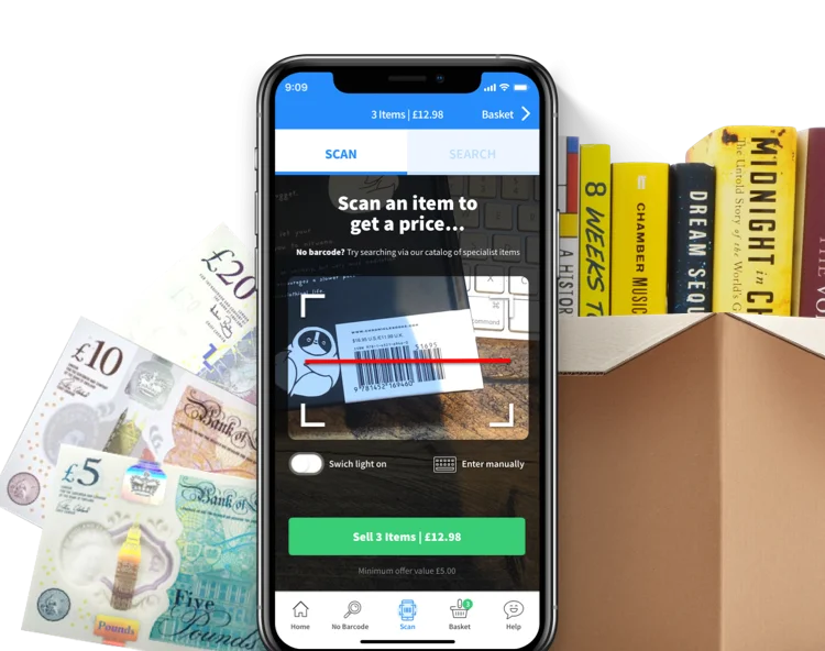 webuybooks app, money and books